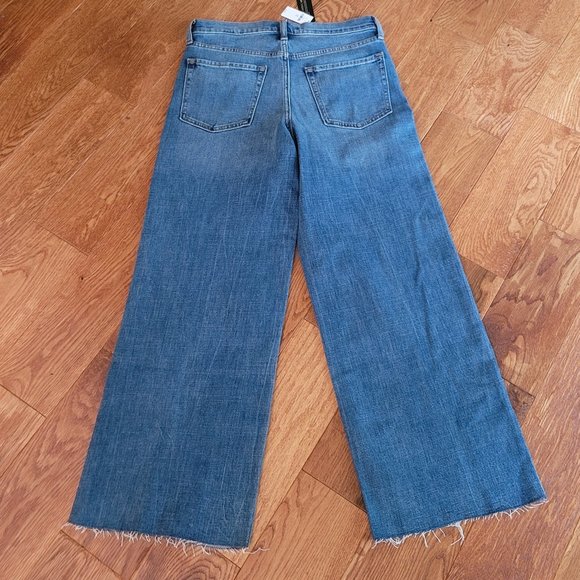 NEW Banana Republic Factory TALL Wide Leg Crop Jeans Size 28 TALL - Picture 7 of 12
